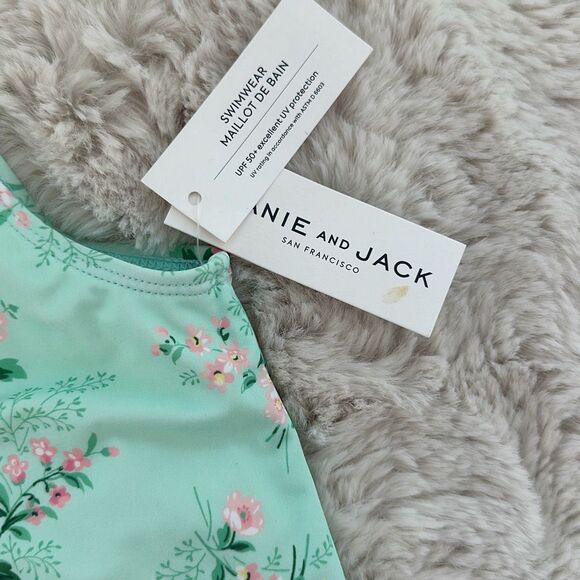 Janie and Jack Recycled Floral Swimsuit Size 14 Girls - Picture 2 of 4